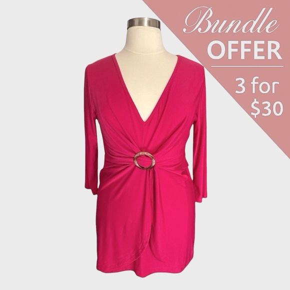 Lily by Firmiana Tops - Lily by Firmiana Faux Wrap Tunic